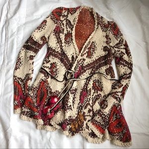 Anthropologie Knit Wrap Cardigan